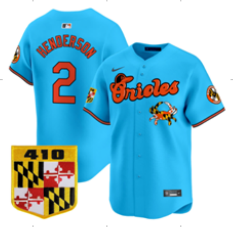 Men Baltimore Orioles #2 Henderson blue Nike 2026 Jersey MLB 07270016->baltimore orioles->MLB Jersey